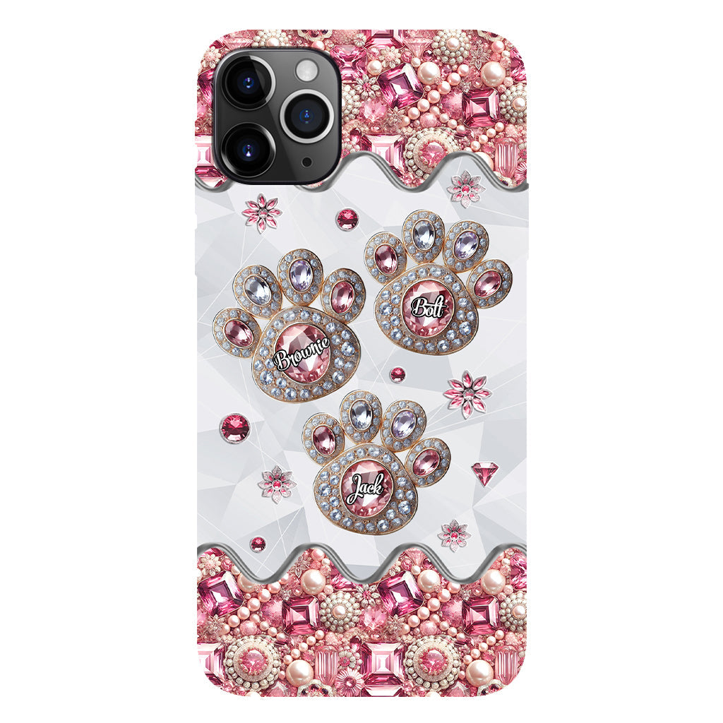 La vie est plus belle avec mes chiens - Coque de téléphone personnalisée avec impression intégrale de chien