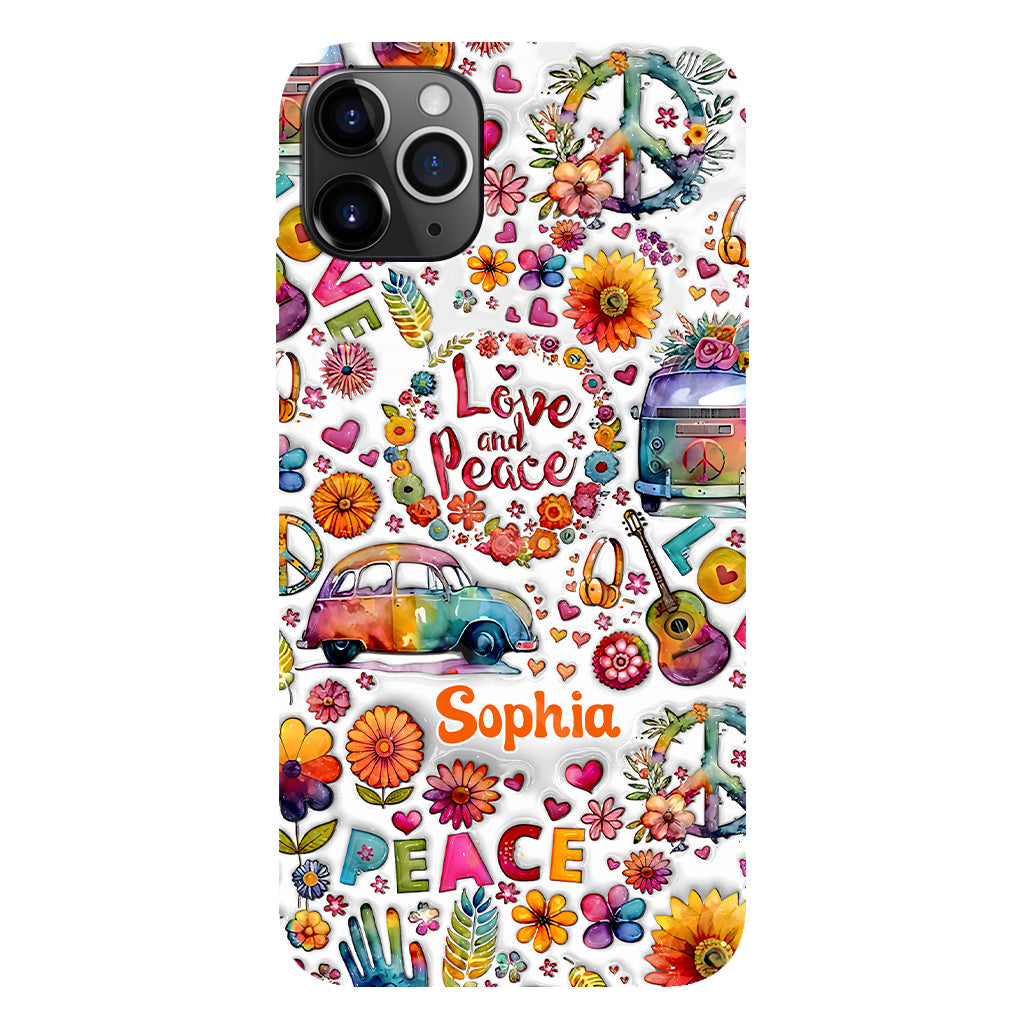 Hippie Soul – Personalisierte Handyhülle mit Hippie-Vollbilddruck