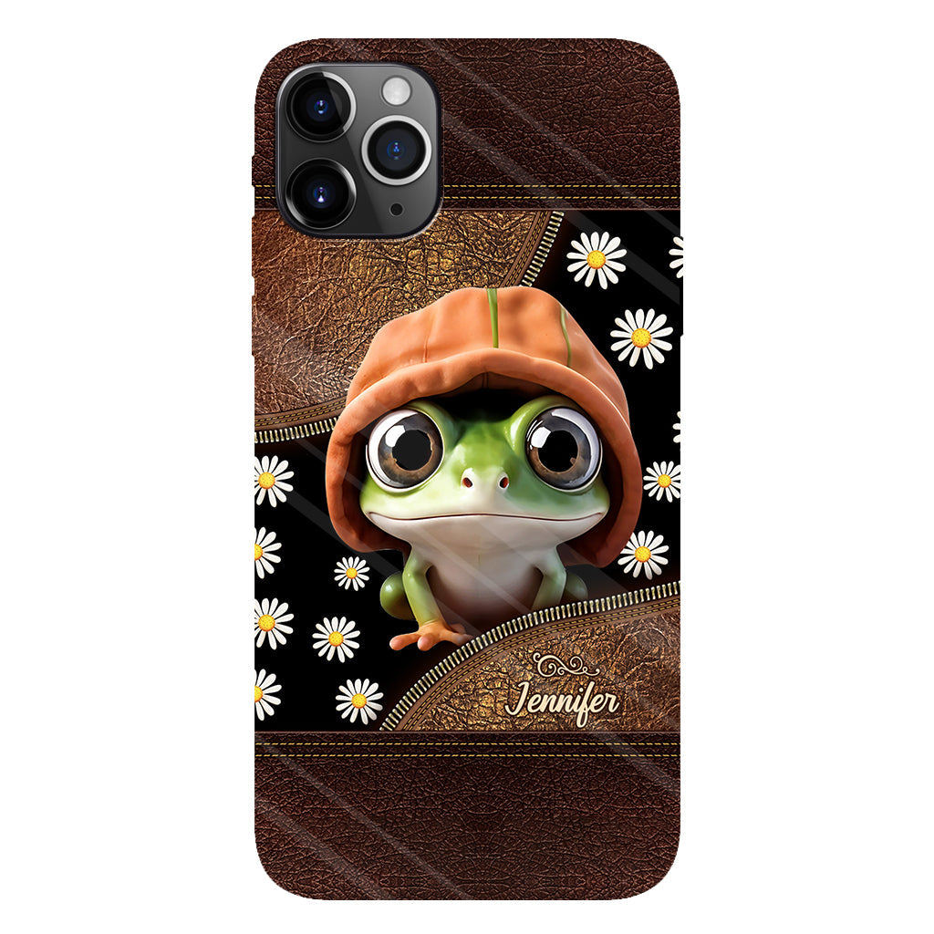 Ich liebe Frösche – Personalisierte Handyhülle mit Frosch-Vollbilddruck