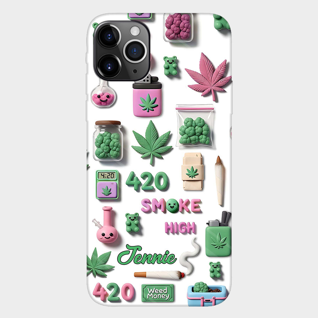 Coque de téléphone personnalisée Stoner Chic - Motif cannabis