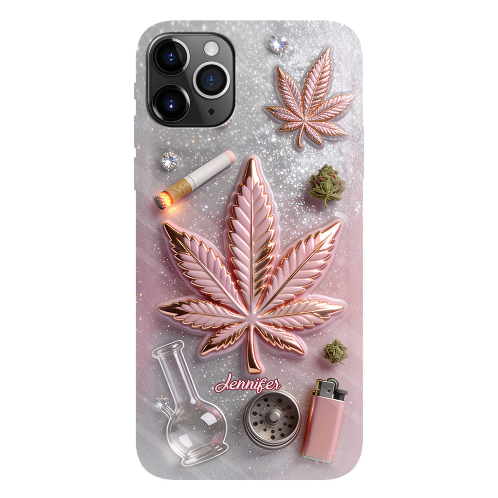 Magic Leaf – Personalisierte Handyhülle mit Cannabis-Vollbilddruck