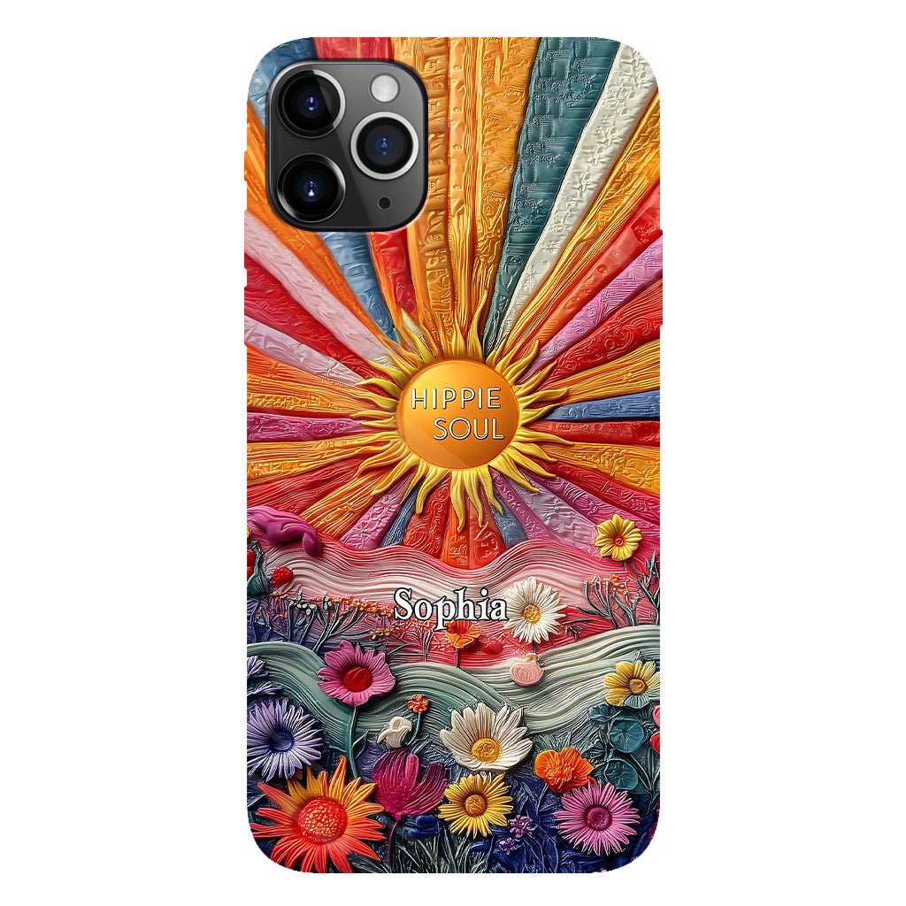 Coque de téléphone personnalisée Hippie Soul - Motif hippie intégral