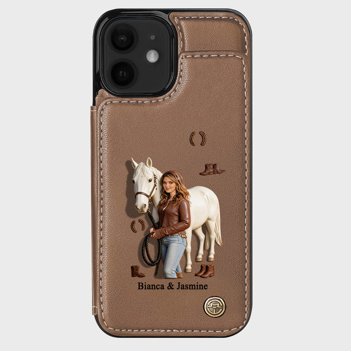 Horse Girl - Personalized Horse Wallet Phone Case