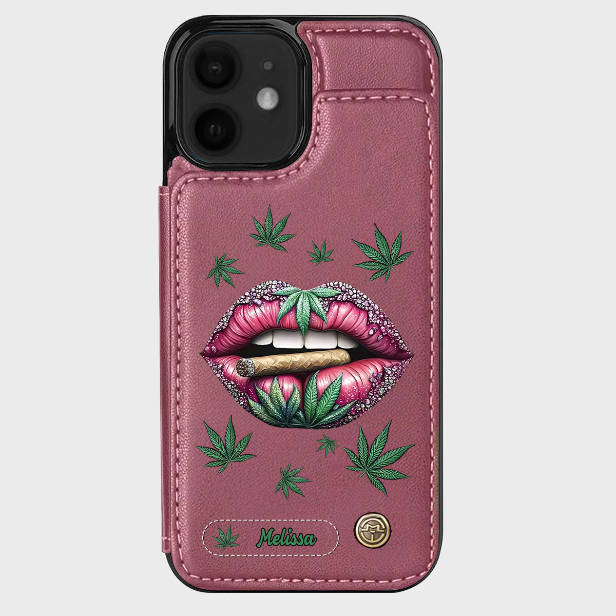 Hol dir den High – personalisierte Handyhülle mit Weed-Motiv