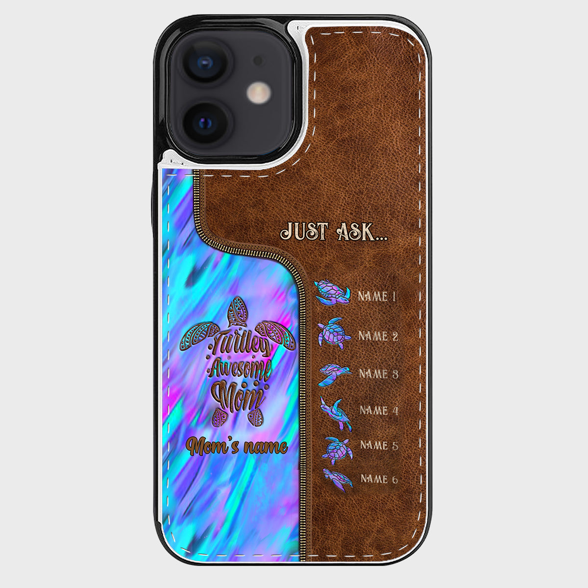 Holding Hands - Personalized Mother Foldable Wallet Phone Case