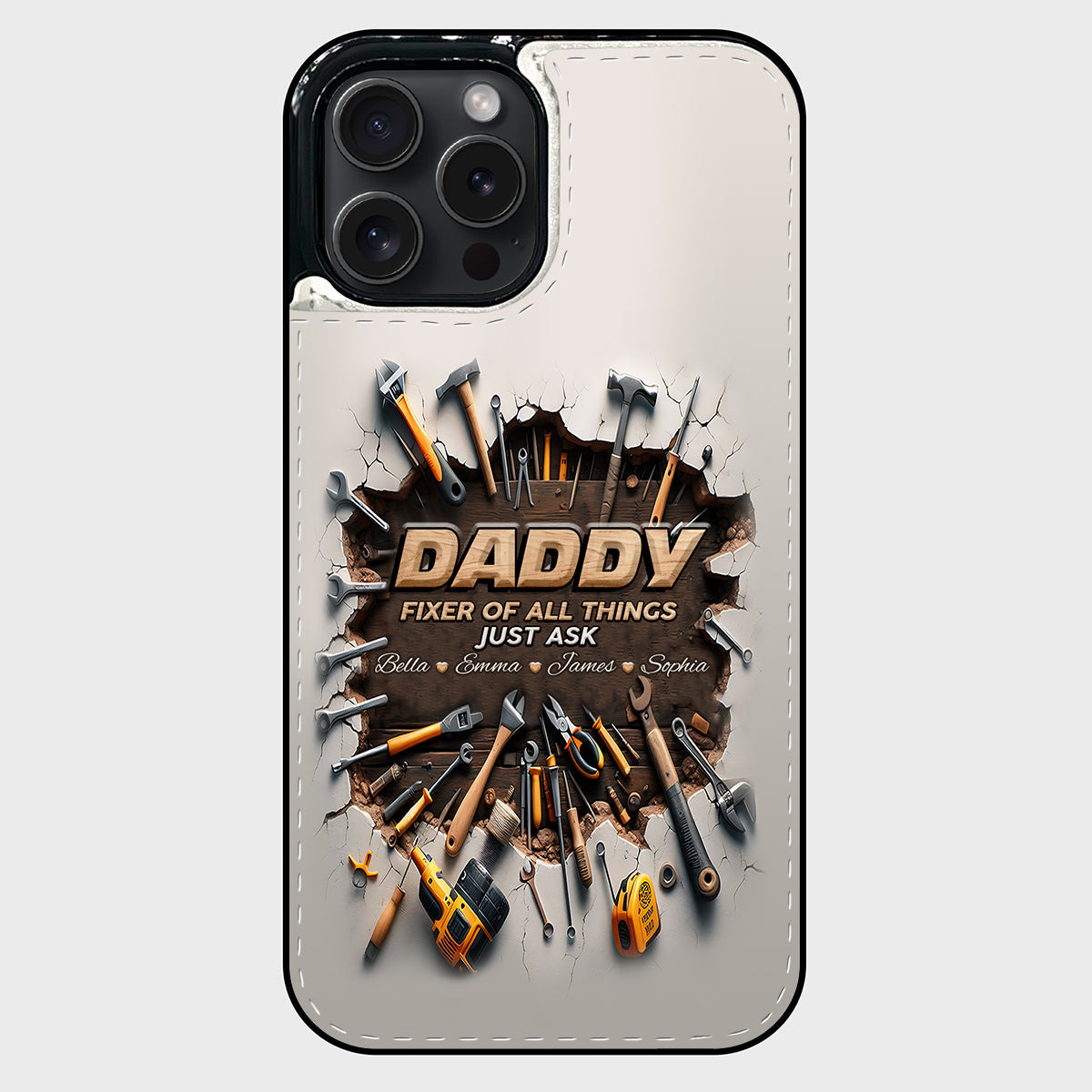 Fixer Of All Things - Personalized Father Foldable Wallet Phone Case