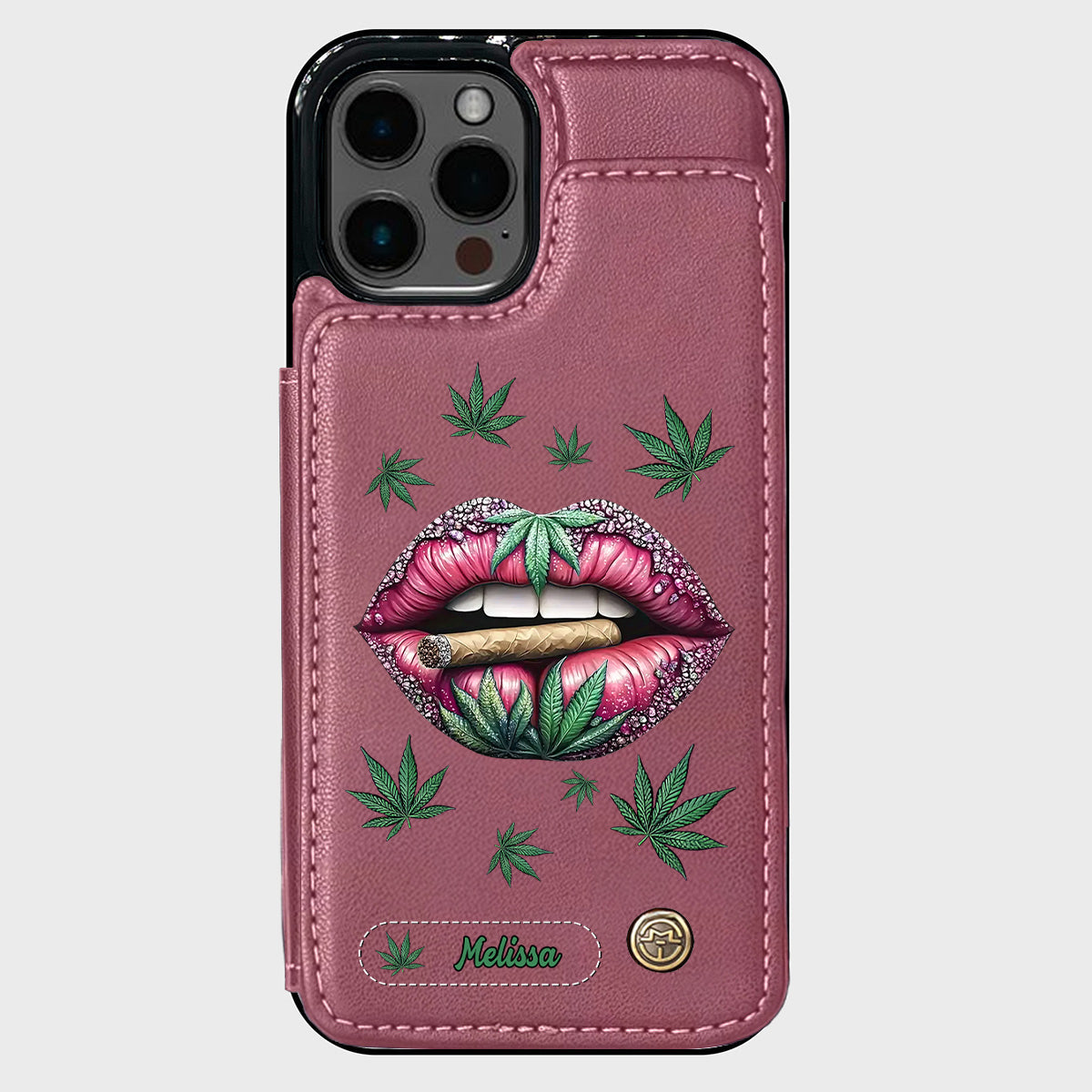 Hol dir den High – personalisierte Handyhülle mit Weed-Motiv