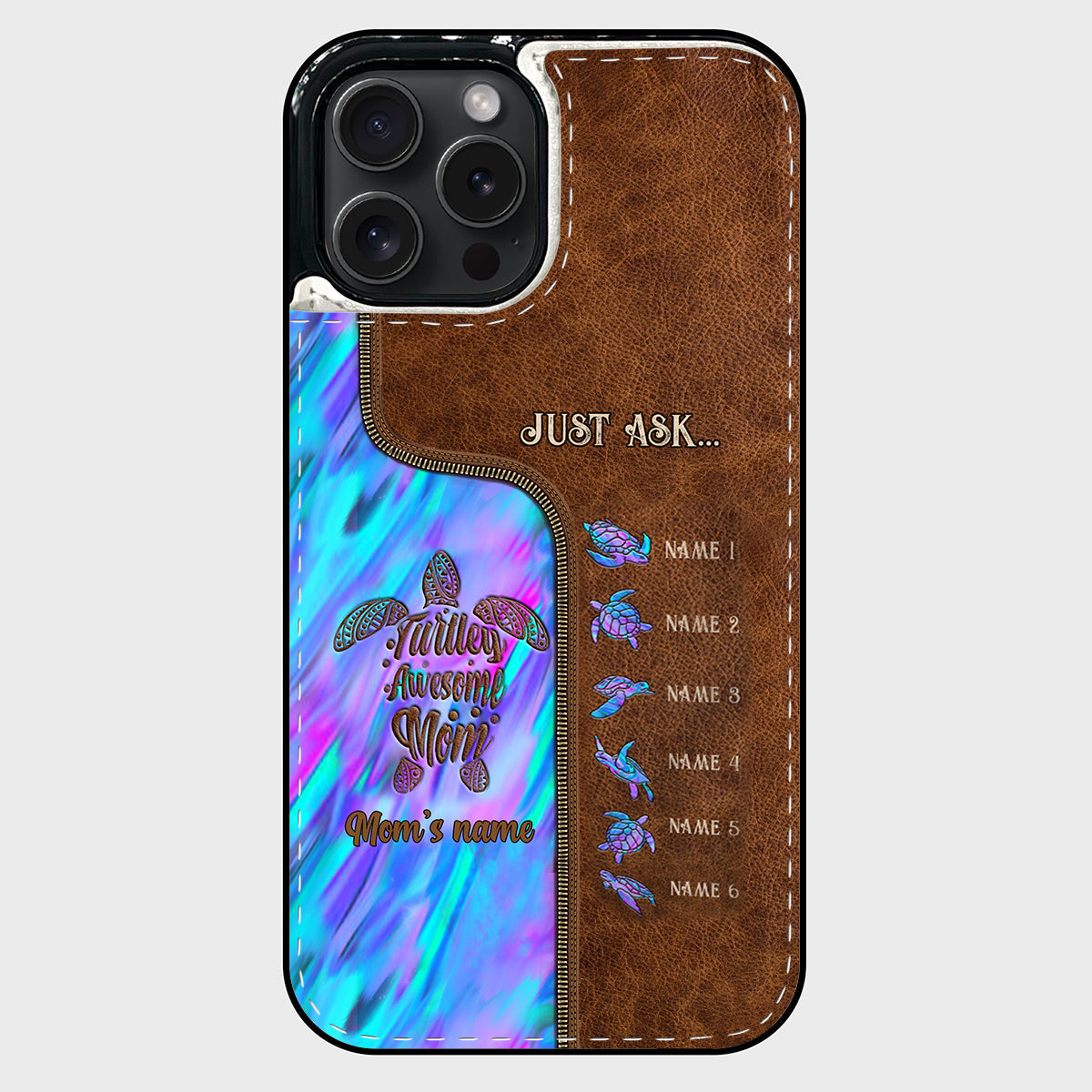 Holding Hands - Personalized Mother Foldable Wallet Phone Case