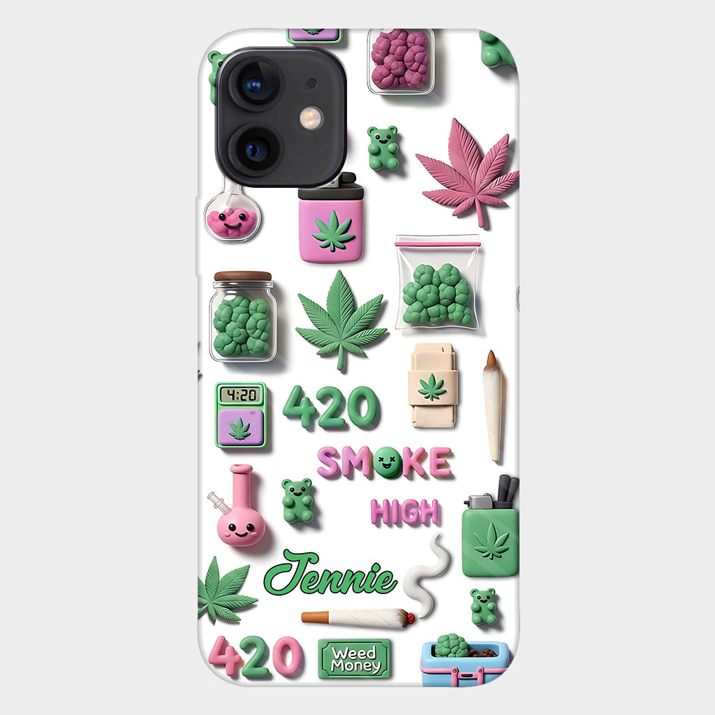 Coque de téléphone personnalisée Stoner Chic - Motif cannabis
