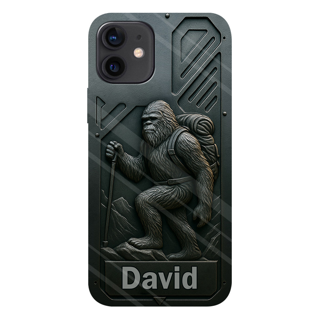 Sasquatch - Coque de téléphone personnalisée avec motif intégral de randonnée