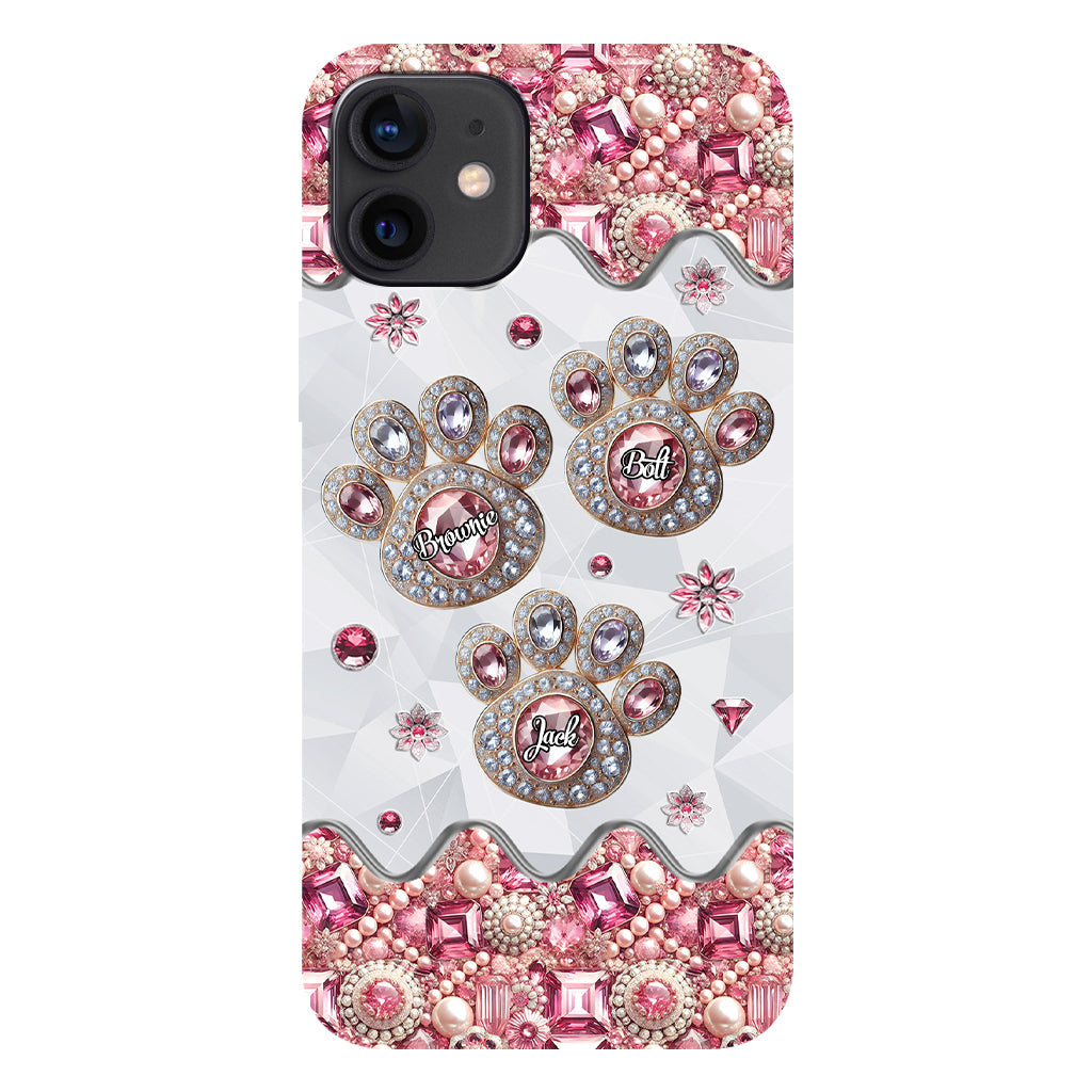 La vie est plus belle avec mes chiens - Coque de téléphone personnalisée avec impression intégrale de chien