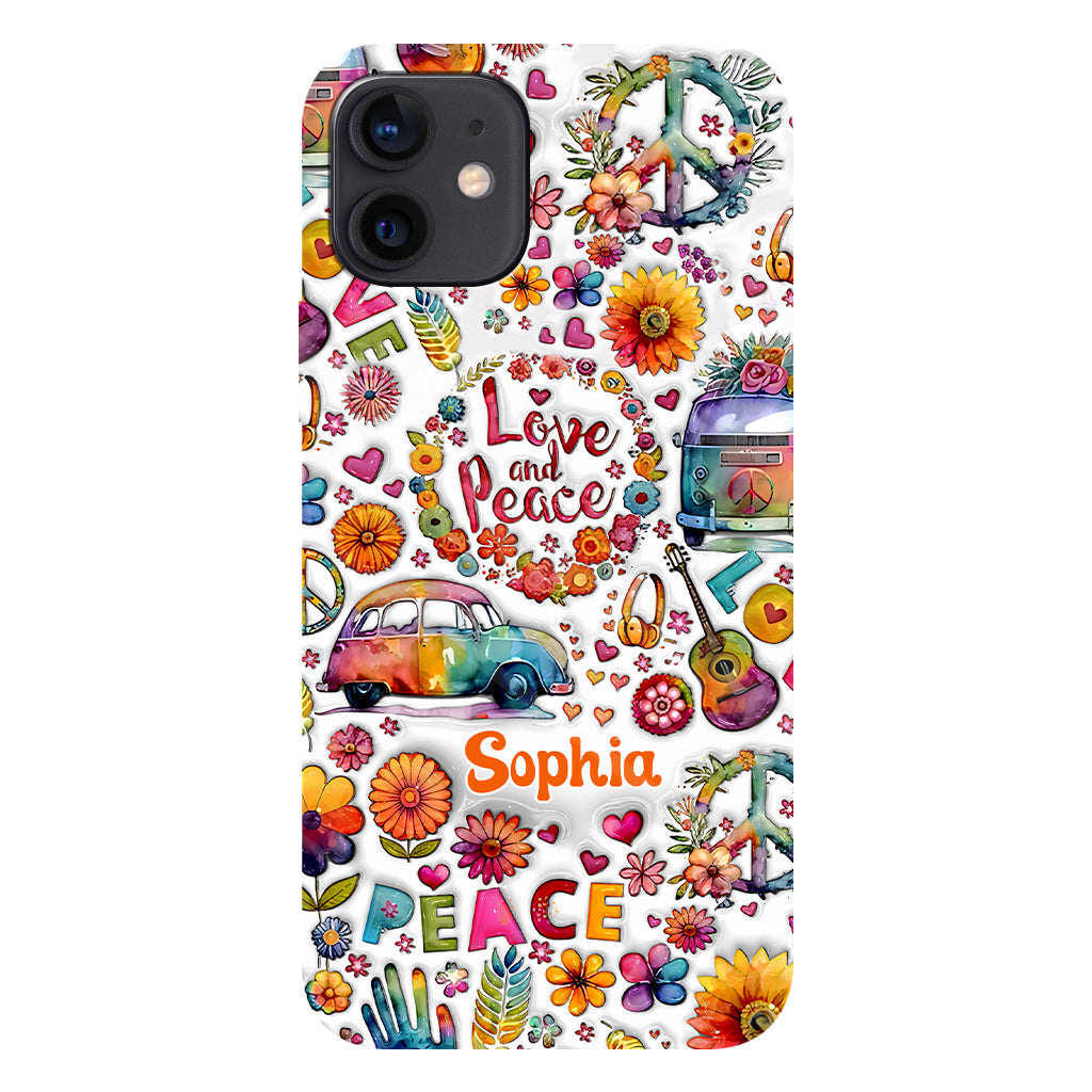 Hippie Soul – Personalisierte Handyhülle mit Hippie-Vollbilddruck