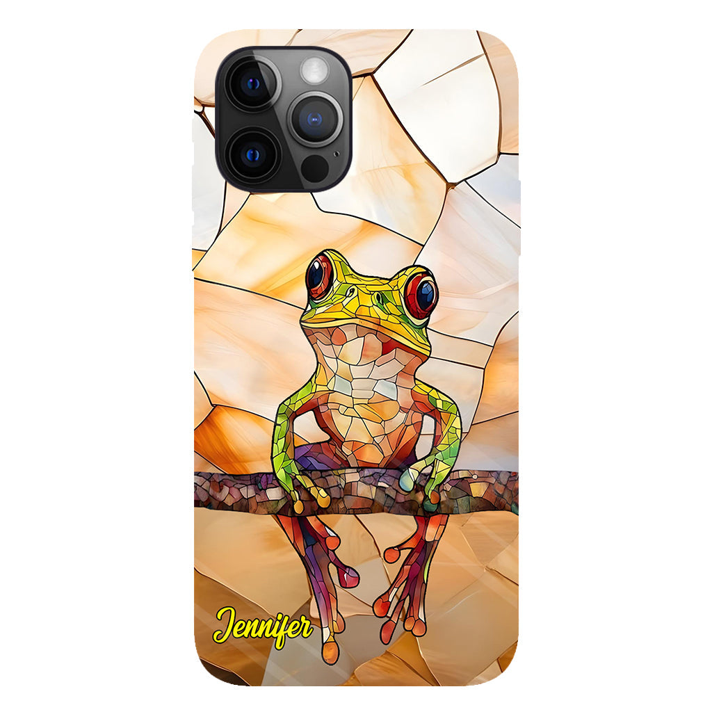 Frosch-Licht – Geschenk für Froschliebhaber – Personalisierte Handyhülle mit Frosch-Vollbilddruck