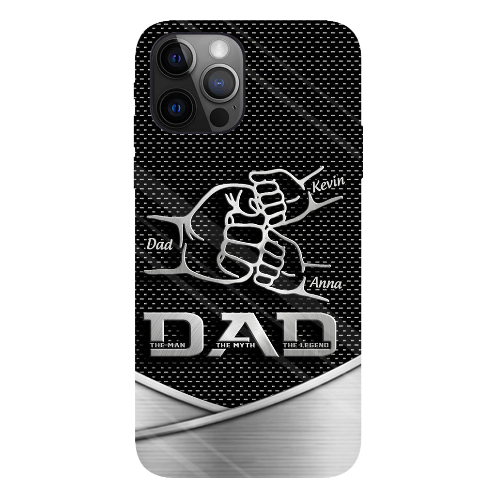 Dad The Man The Myth The Legend First Bump - Christmas Gift for Dad - Personalized Father Full Print Phone Case