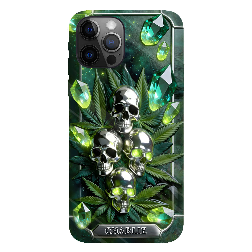 Smokers - Personalized Weed Full Print Phone Case & Phone Grip