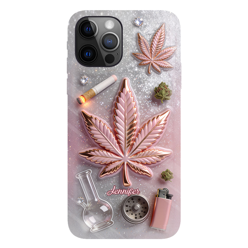 Magic Leaf – Personalisierte Handyhülle mit Cannabis-Vollbilddruck
