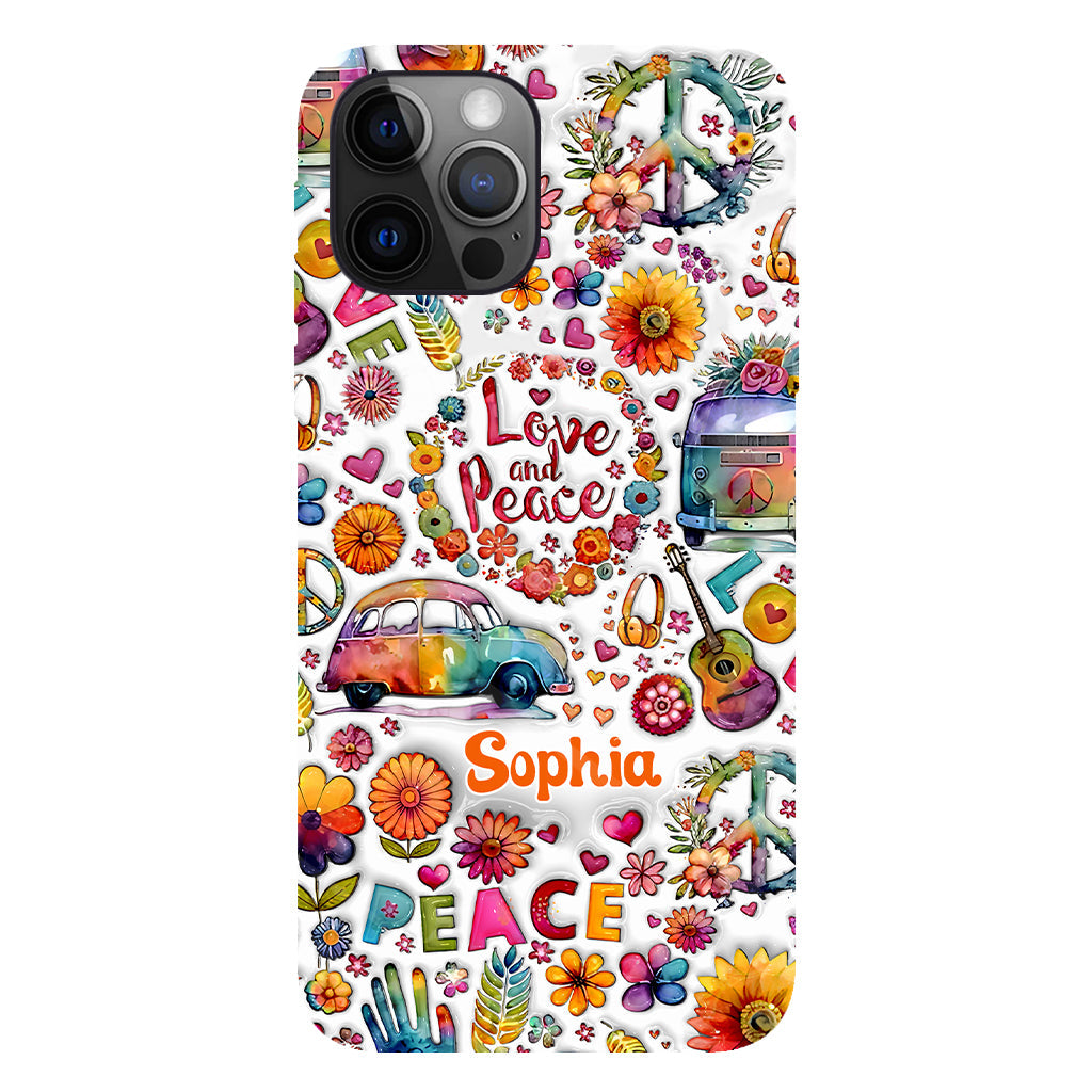 Hippie Soul – Personalisierte Handyhülle mit Hippie-Vollbilddruck
