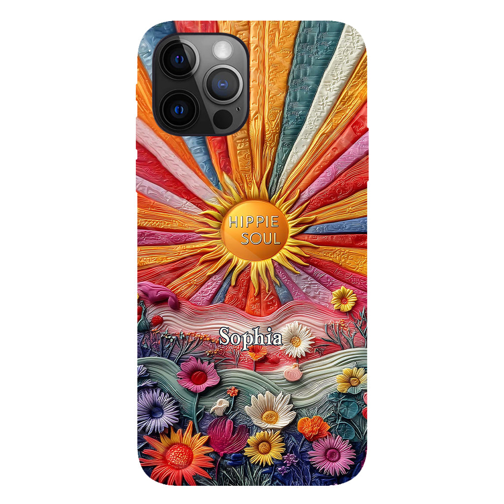 Coque de téléphone personnalisée Hippie Soul - Motif hippie intégral