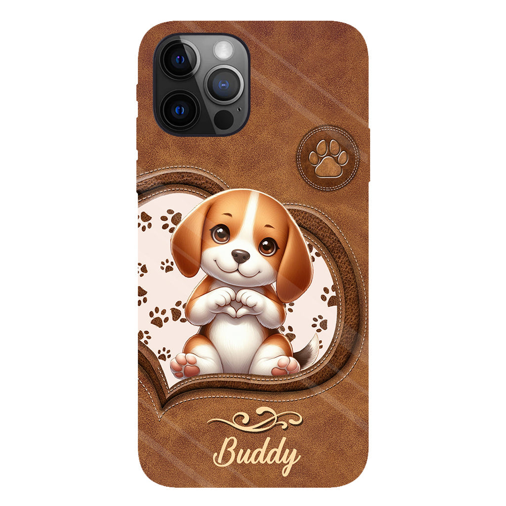 Adorables chiens - Coque de téléphone personnalisée avec imprimé intégral de chien