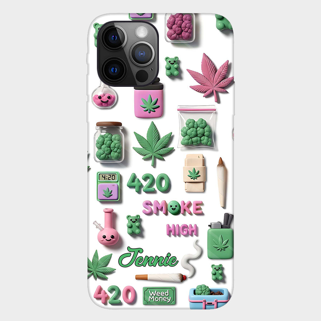 Coque de téléphone personnalisée Stoner Chic - Motif cannabis