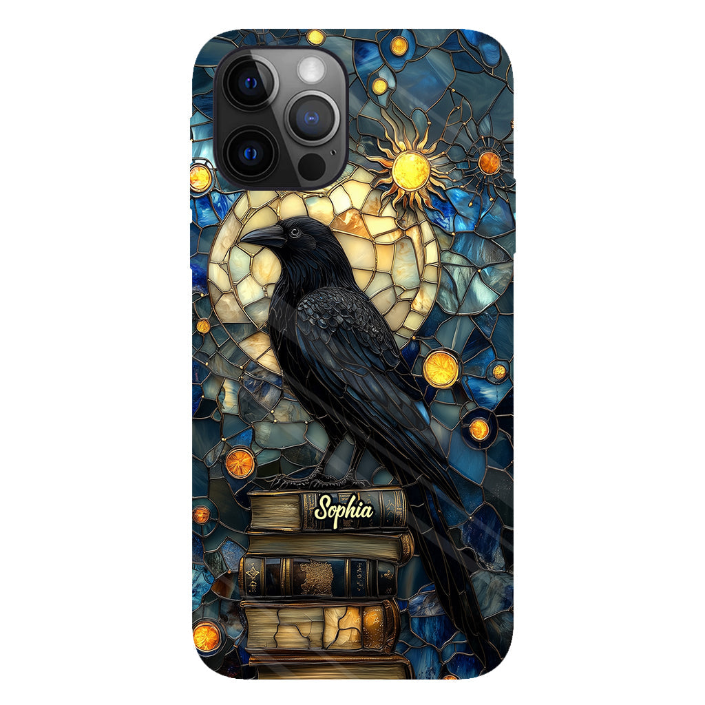 Raven Book Club - Coque de téléphone personnalisée avec livre intégral
