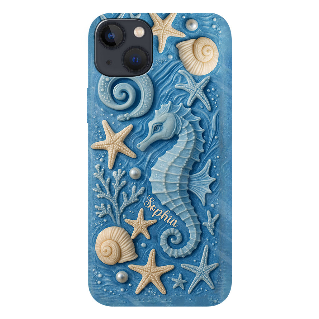 Juste une fille qui aime l'océan - Coque de téléphone personnalisée pour amoureux de la mer avec impression intégrale