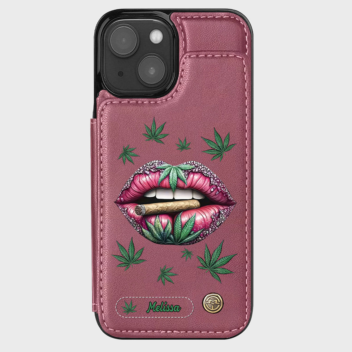 Hol dir den High – personalisierte Handyhülle mit Weed-Motiv