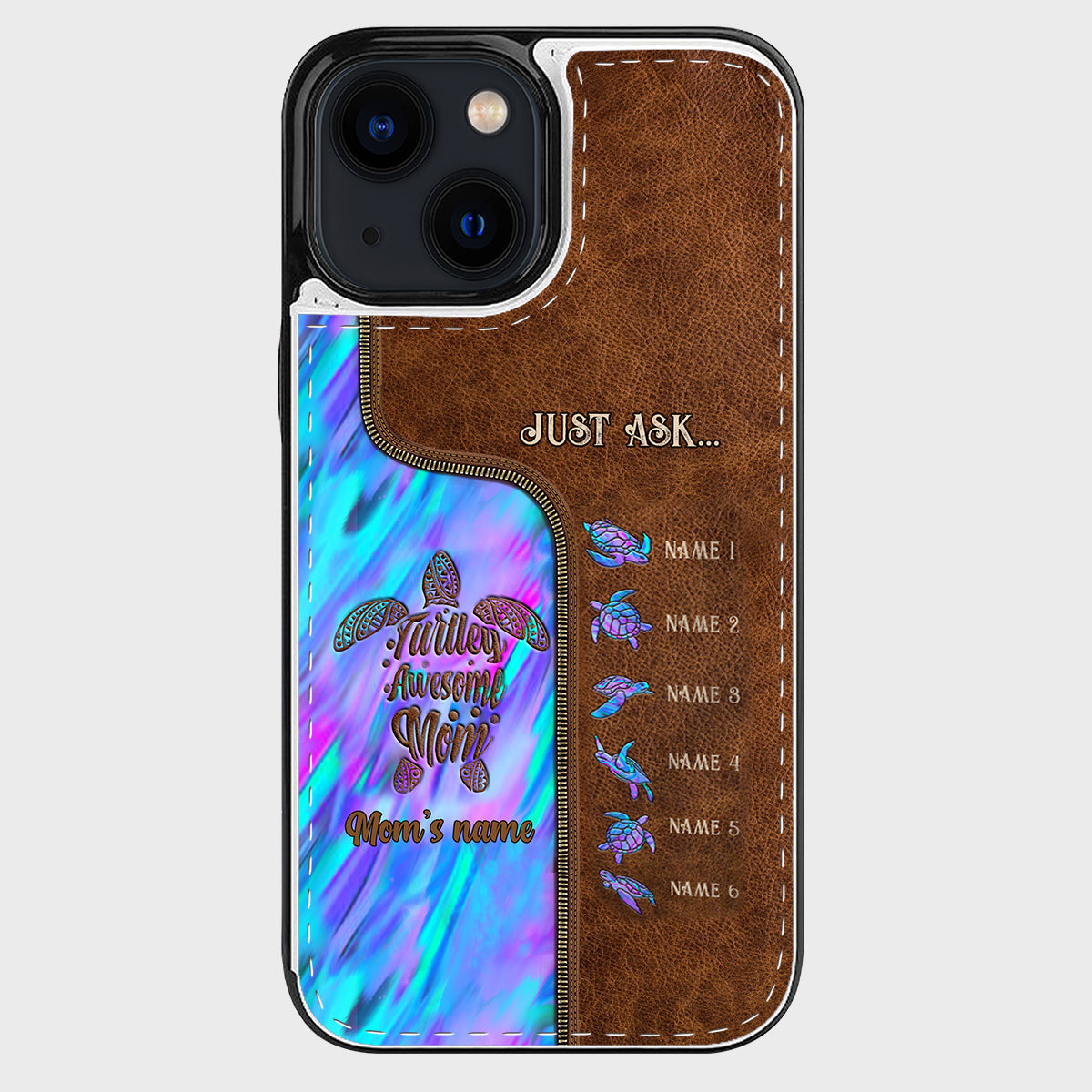 Holding Hands - Personalized Mother Foldable Wallet Phone Case