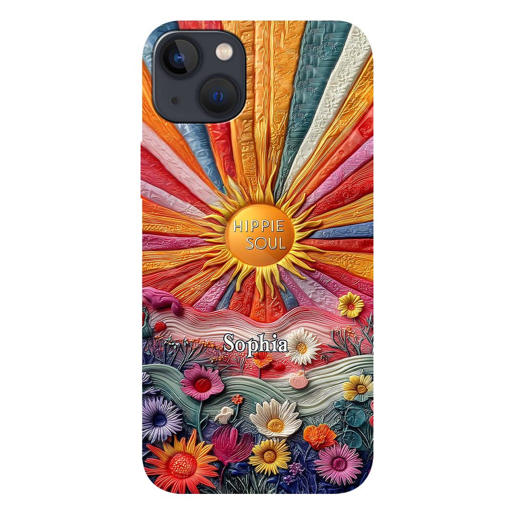 Coque de téléphone personnalisée Hippie Soul - Motif hippie intégral