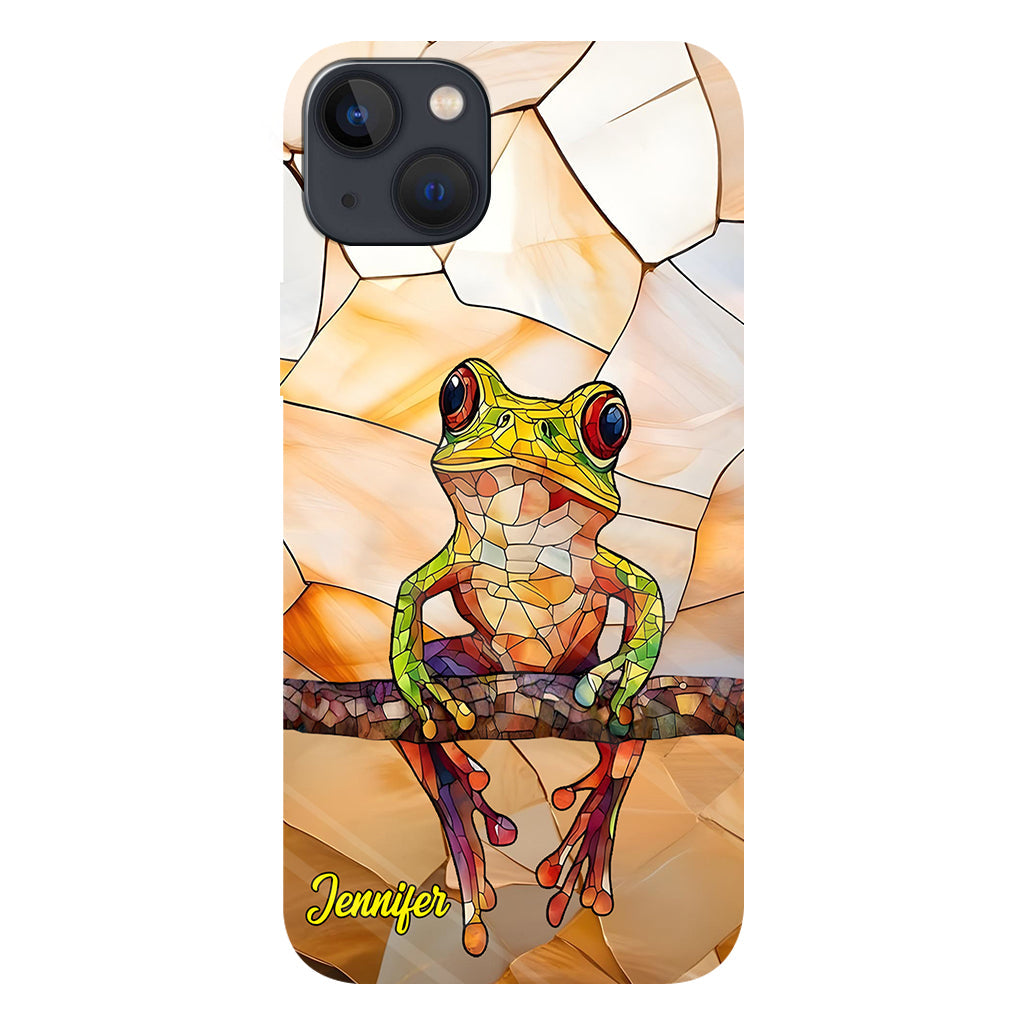 Frosch-Licht – Geschenk für Froschliebhaber – Personalisierte Handyhülle mit Frosch-Vollbilddruck