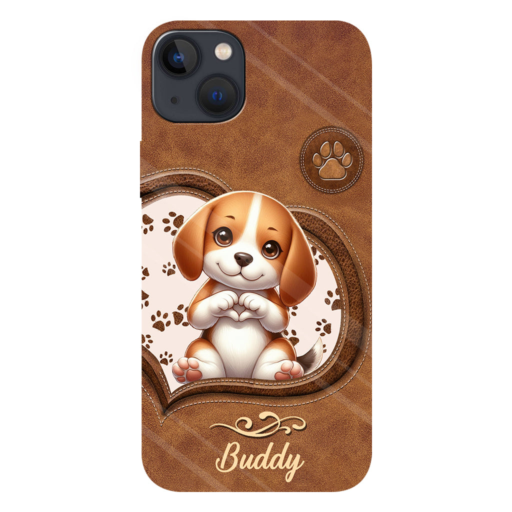 Adorables chiens - Coque de téléphone personnalisée avec imprimé intégral de chien