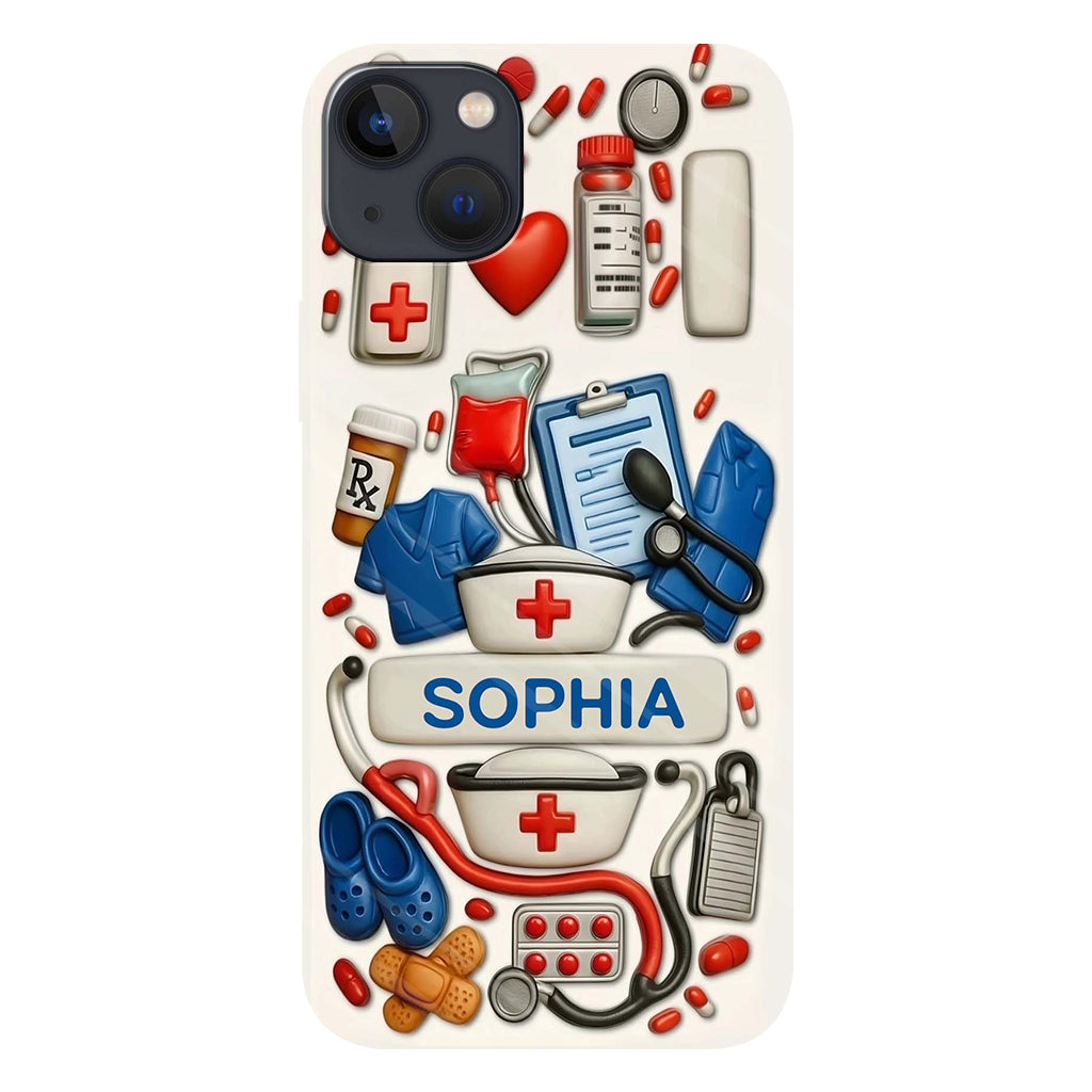 Les infirmières sont au cœur des soins de santé - Coque de téléphone personnalisée avec impression intégrale « Infirmière »