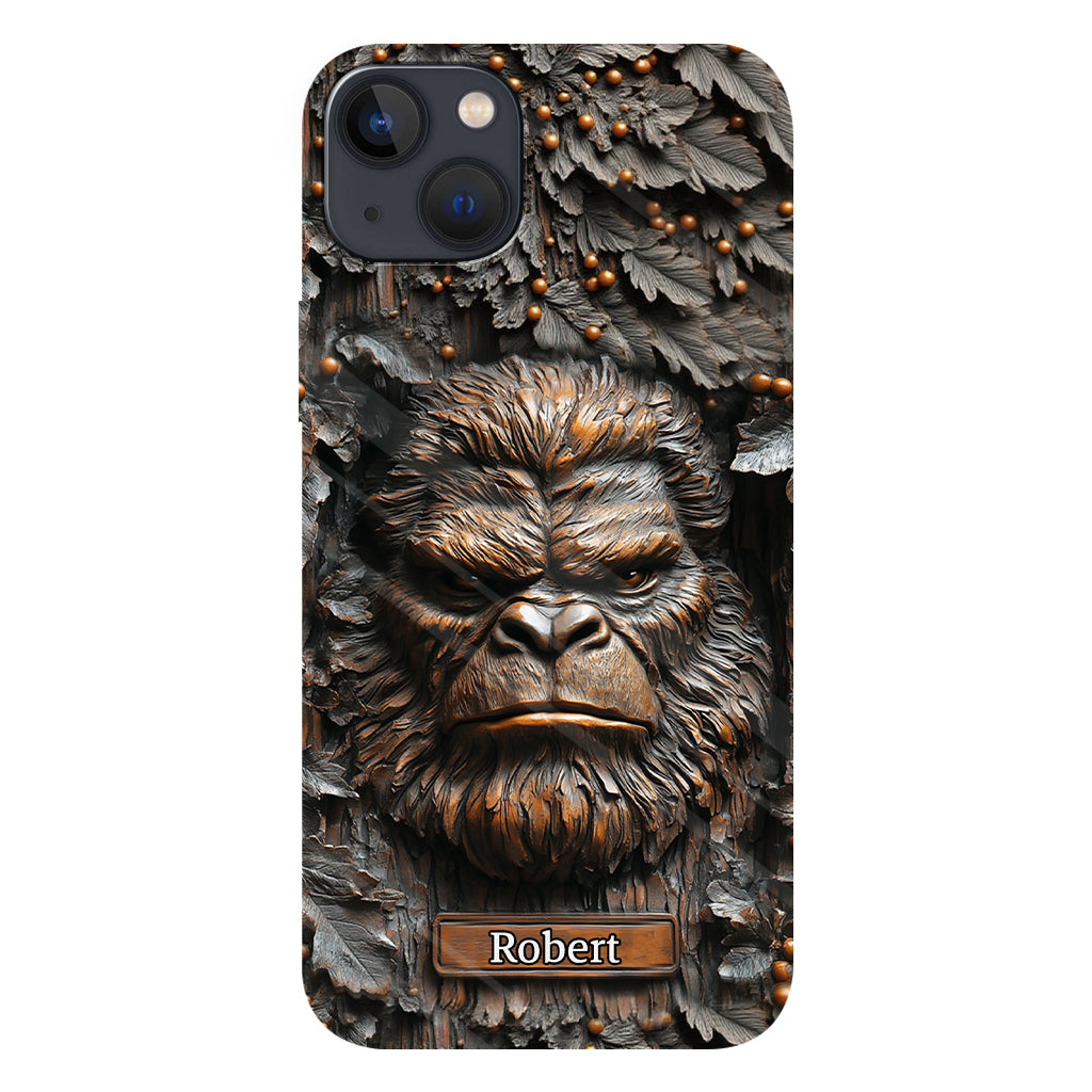 Sasquatch - Coque de téléphone personnalisée avec motif intégral pour le camping