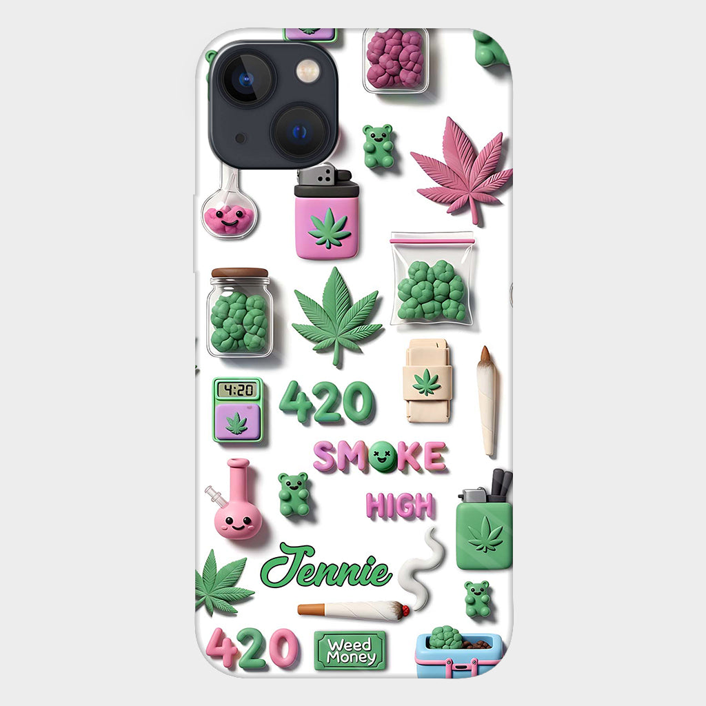 Coque de téléphone personnalisée Stoner Chic - Motif cannabis