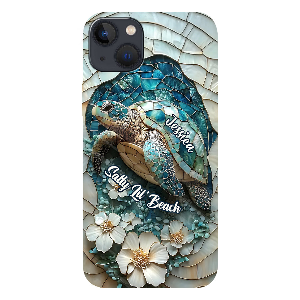 Wunderschöne Schildkröte – Personalisierte Handyhülle für Meeresliebhaber mit Vollbilddruck