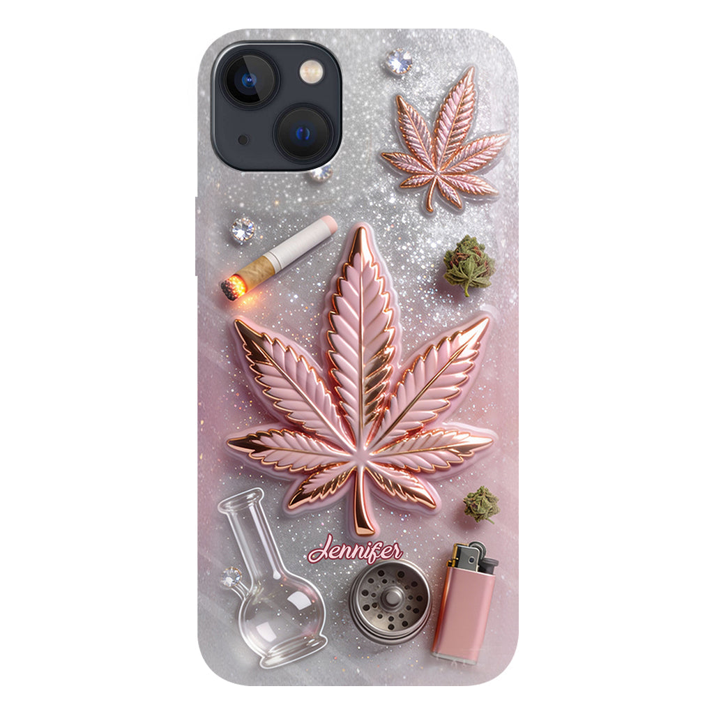 Magic Leaf – Personalisierte Handyhülle mit Cannabis-Vollbilddruck