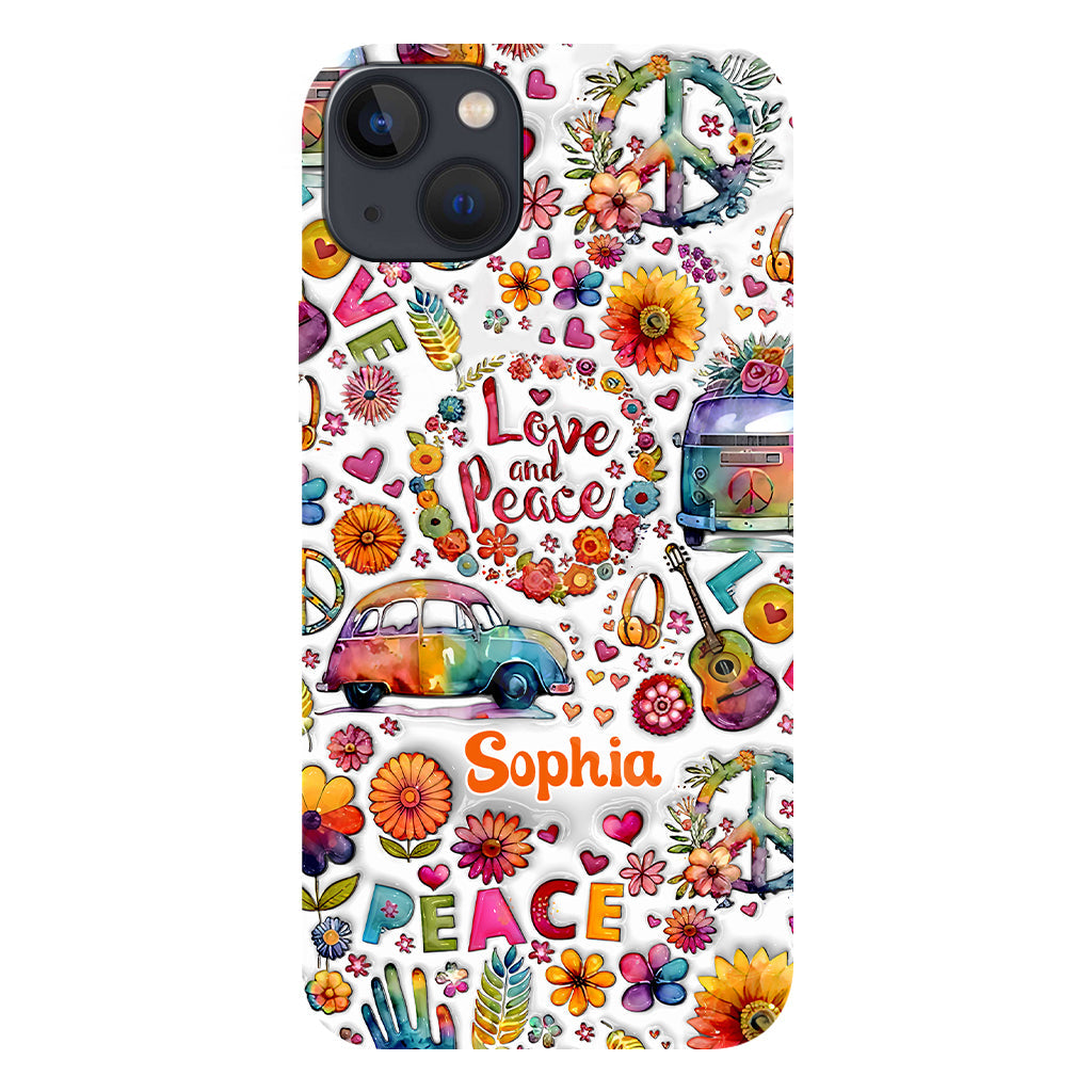 Hippie Soul – Personalisierte Handyhülle mit Hippie-Vollbilddruck