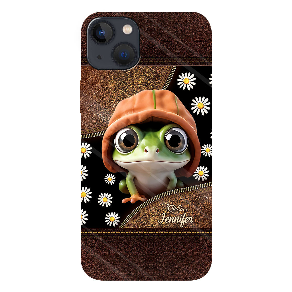 Ich liebe Frösche – Personalisierte Handyhülle mit Frosch-Vollbilddruck