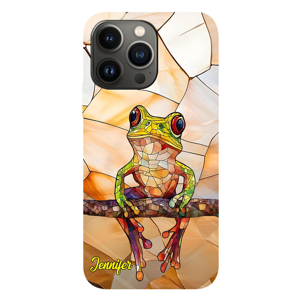 Frosch-Licht – Geschenk für Froschliebhaber – Personalisierte Handyhülle mit Frosch-Vollbilddruck