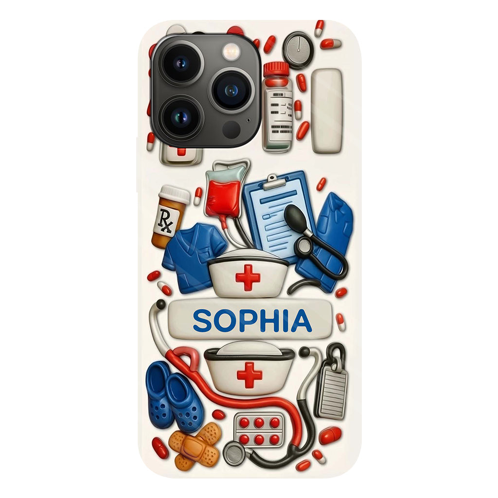 Les infirmières sont au cœur des soins de santé - Coque de téléphone personnalisée avec impression intégrale « Infirmière »