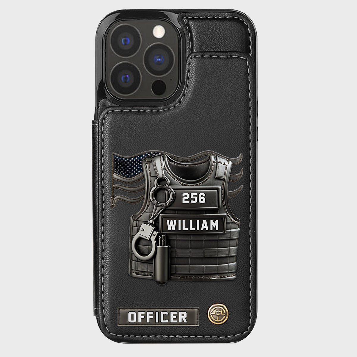 Dienen und Schützen – Personalisierte Handyhülle im Polizei-Look