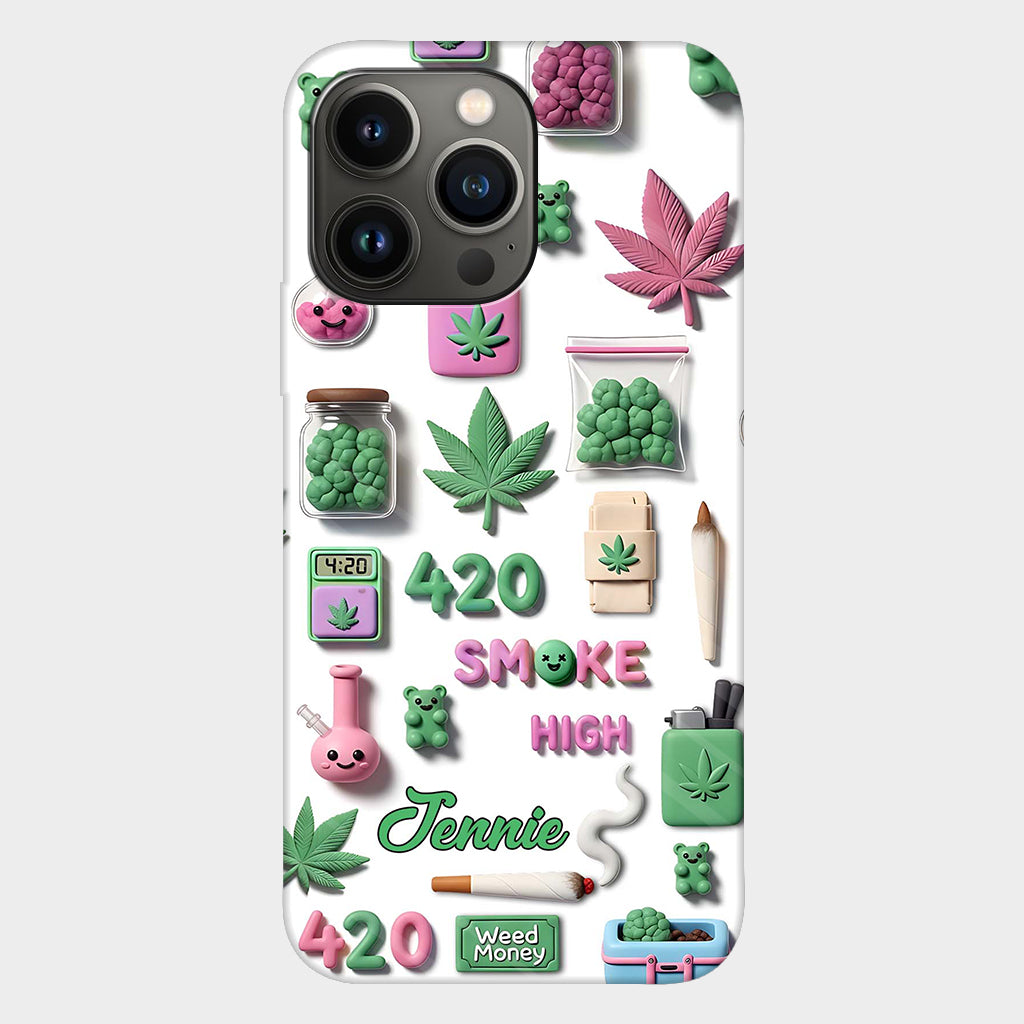 Coque de téléphone personnalisée Stoner Chic - Motif cannabis