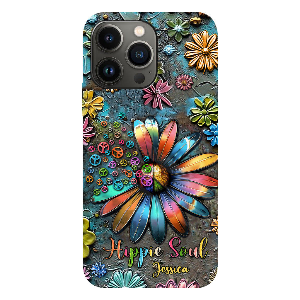 Hippie Soul – Personalisierte Handyhülle mit Hippie-Vollbilddruck