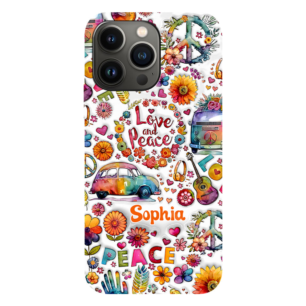 Hippie Soul – Personalisierte Handyhülle mit Hippie-Vollbilddruck