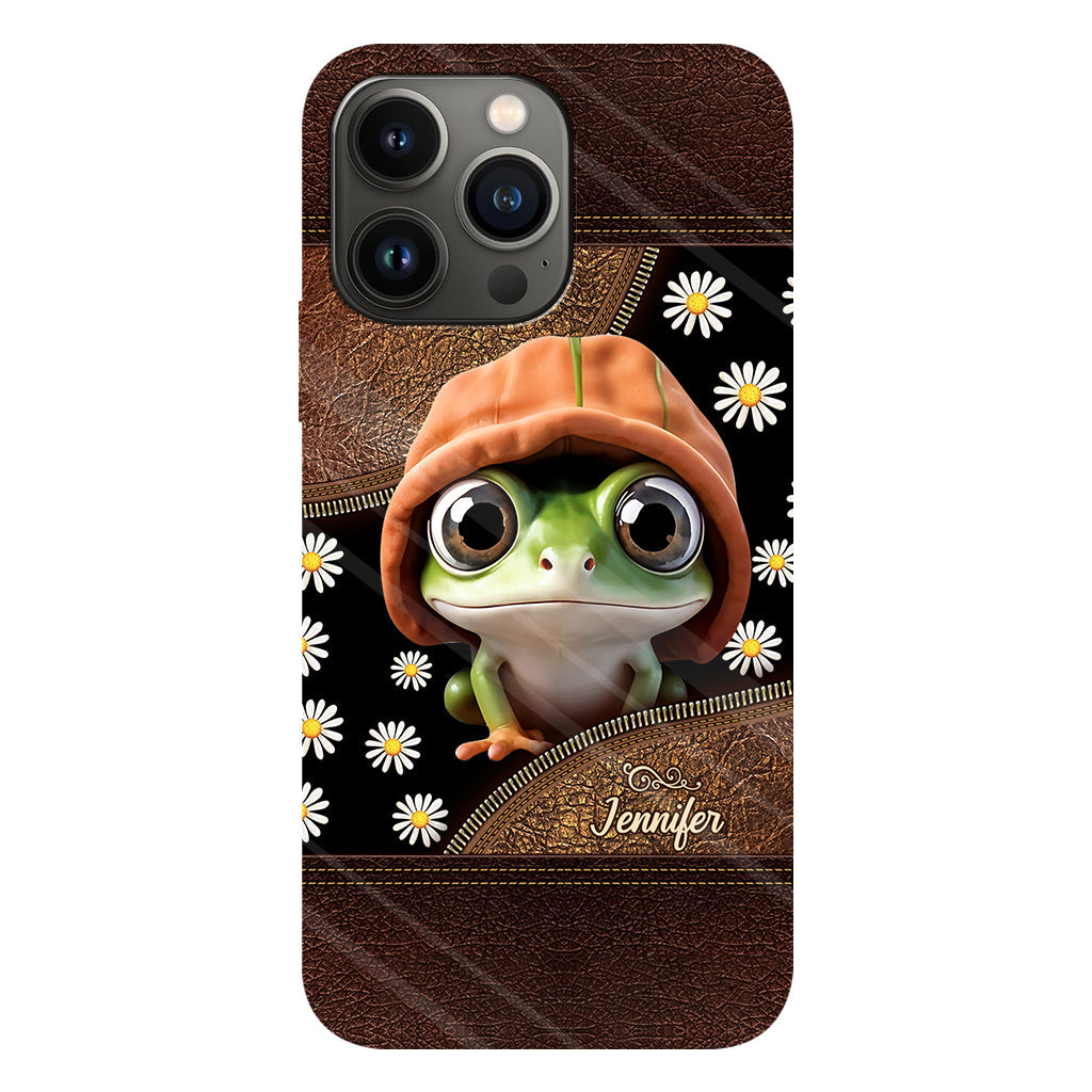 Ich liebe Frösche – Personalisierte Handyhülle mit Frosch-Vollbilddruck
