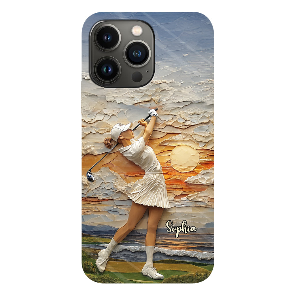 Le golf, c'est ma vie - Coque de téléphone personnalisée avec impression intégrale sur le thème du golf
