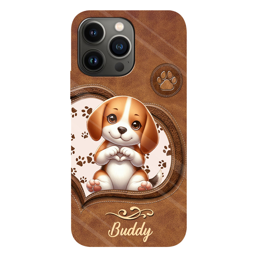 Adorables chiens - Coque de téléphone personnalisée avec imprimé intégral de chien