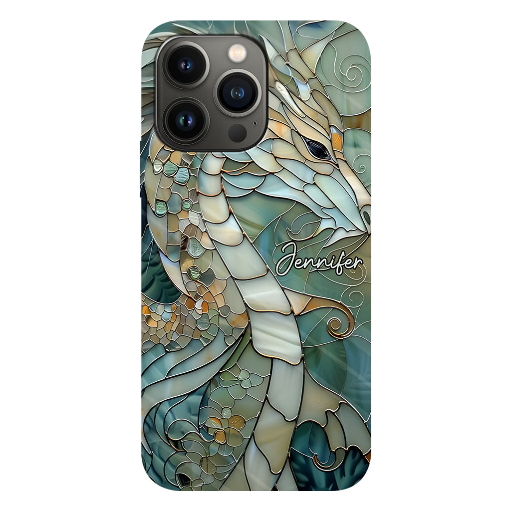 Coque de téléphone personnalisée avec motif dragon « J’adore les dragons »
