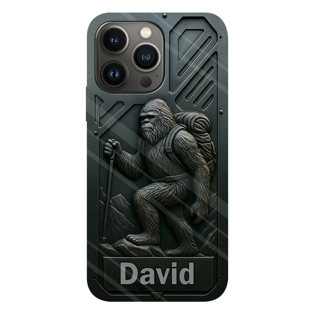Sasquatch - Coque de téléphone personnalisée avec motif intégral de randonnée