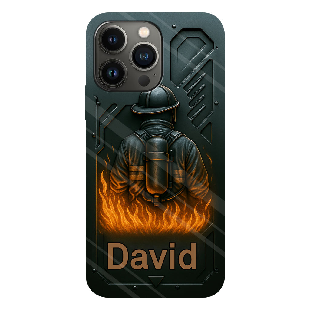 The Strone One - Coque de téléphone personnalisée avec impression intégrale sur le thème des pompiers